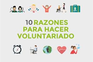 Infografia 10 Razones de Voluntariado Hacesfalta.org