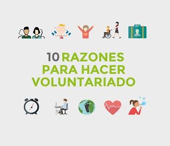 Infografia 10 Razones de Voluntariado Hacesfalta.org