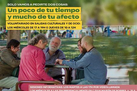 Voluntariado acompañamiento en ocio y cultura a personas diagnosticadas con enfermedad mental