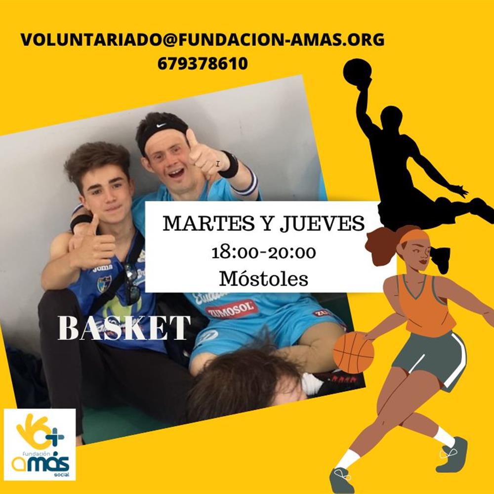 Voluntariado en baloncesto en móstoles