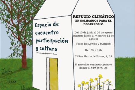 Refugio climático - voluntariado acompañamiento a personas sin hogar