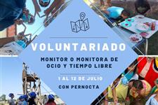 Voluntariado: monitor o monitora de ocio y tiempo libre para campamento de con pernocta