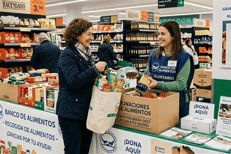 Recogida de alimentos en alcampo de alboraya