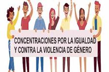 Voluntarias/os, para concentraciones, a favor de la igualdad y contra la violencia de género. 