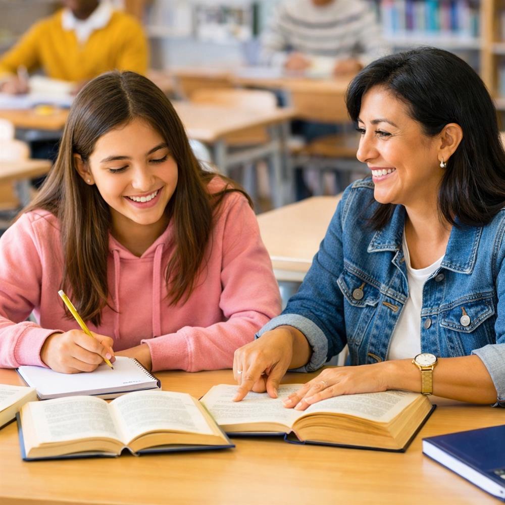 Voluntariado tomillo en apoyo educativo de secundaria