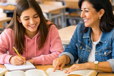 Voluntariado tomillo en apoyo educativo de secundaria