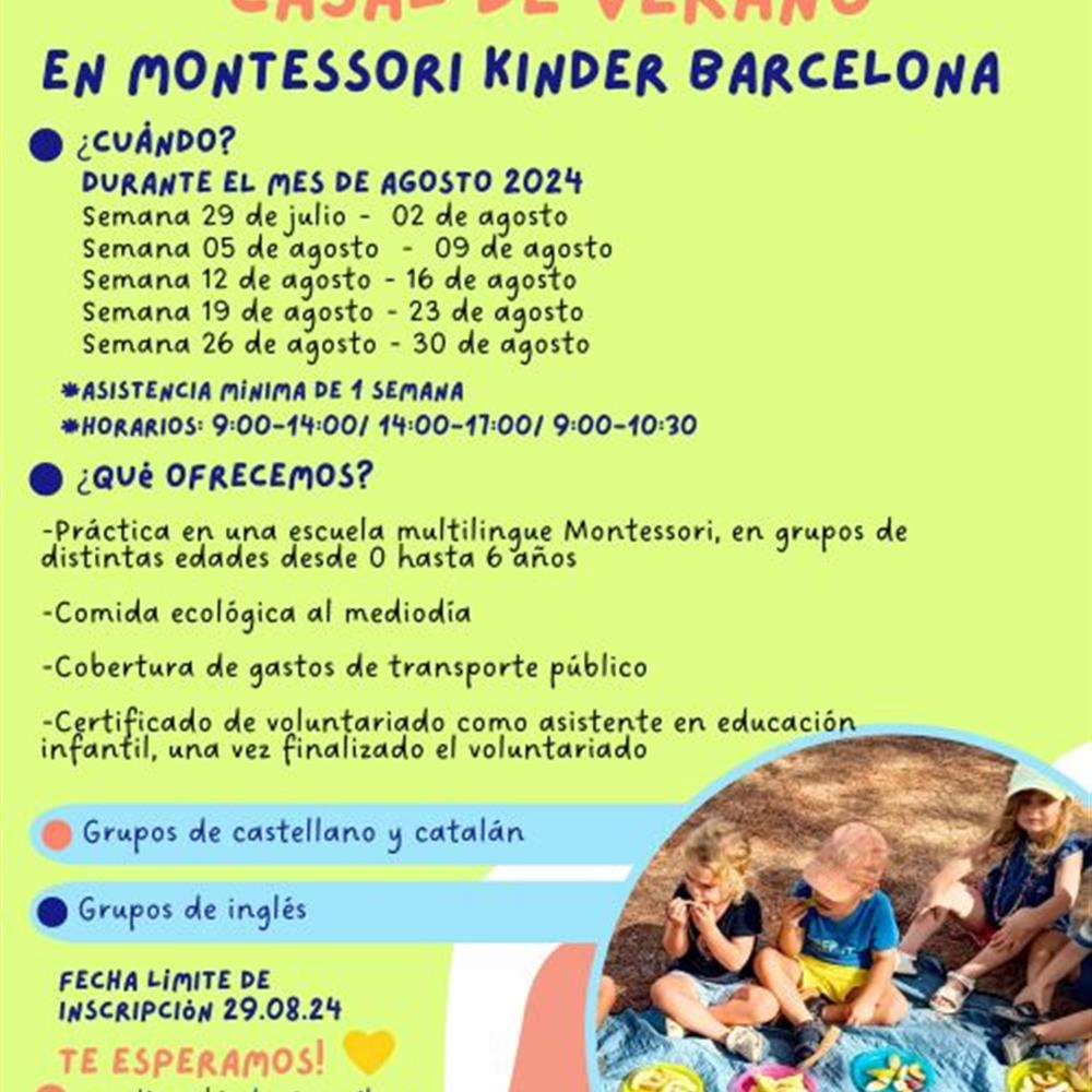 Voluntariado para participar en un casal de verano