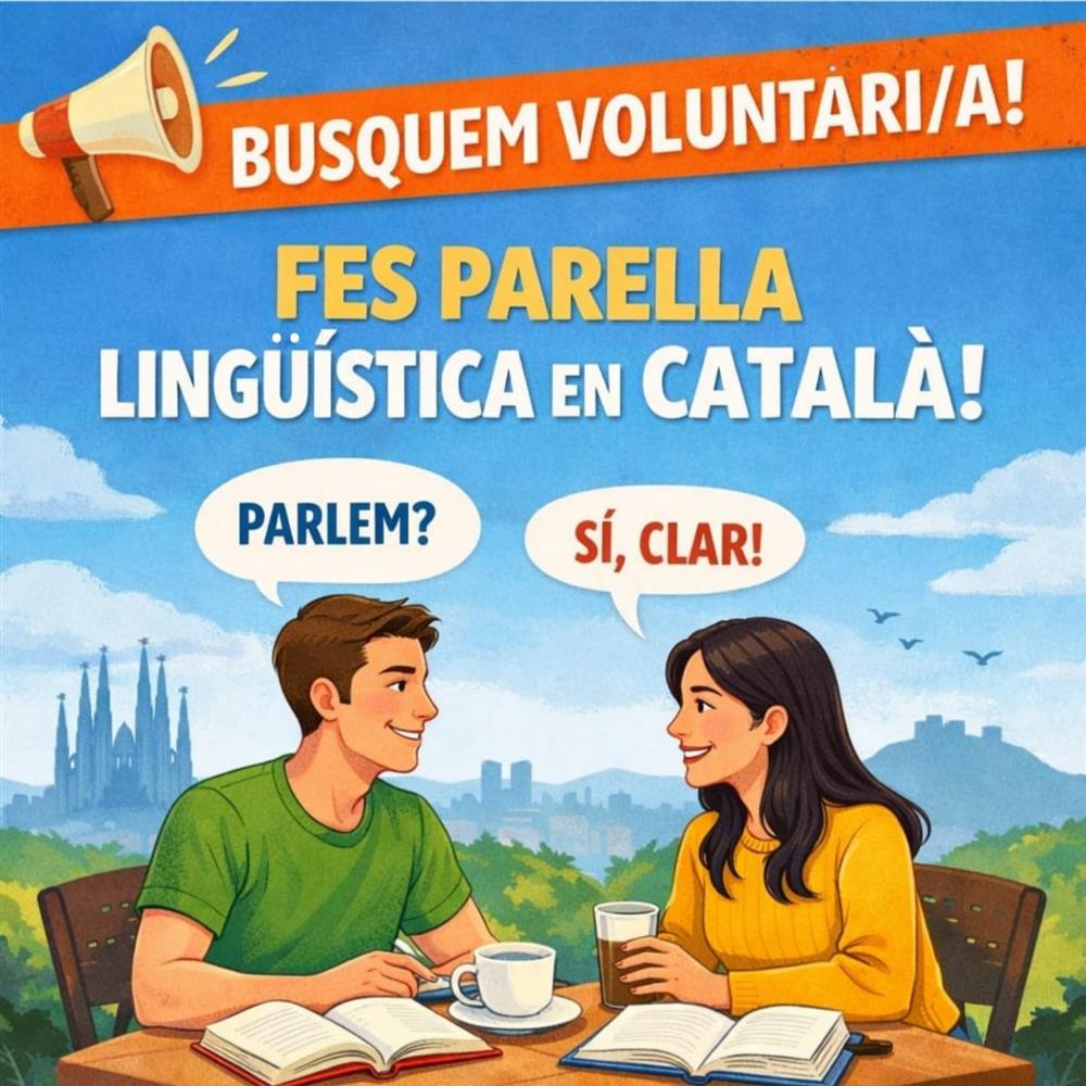 Voluntariado de pareja lingüística en catalán para personas en proceso de inclusión social