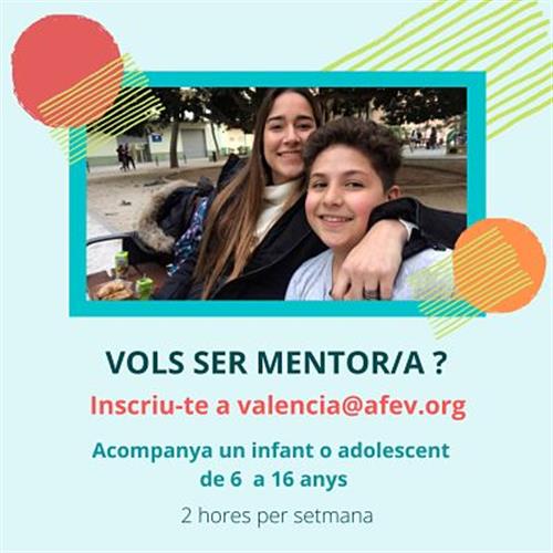 Vols ser mentor/a d'un infant o adolescent? projecte entàndem a #valència | voluntariat social