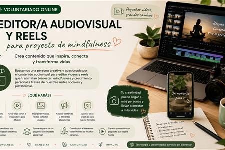 Editor/a audiovisual y reels para proyecto de mindfulness