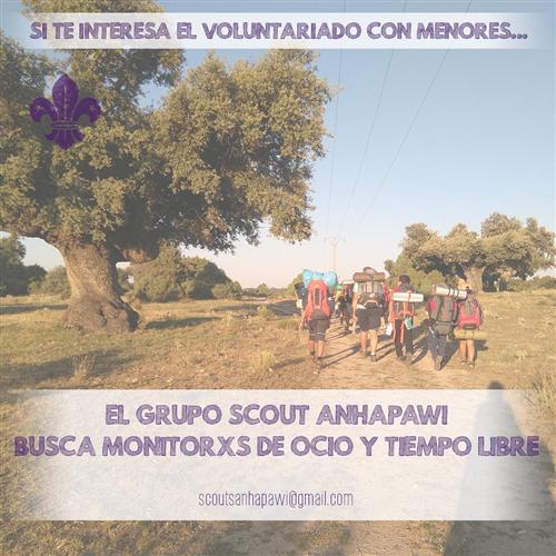 Voluntario/a en grupo scout anhapawi