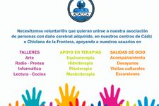 Voluntariado para talleres y actividades en asociación de daño cerebral adquirido de cádiz adacca