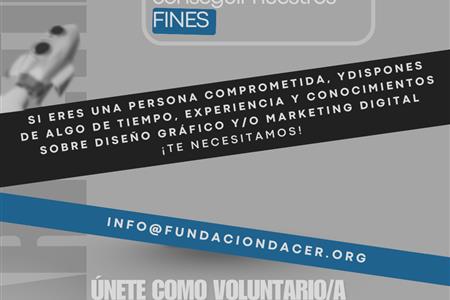 Diseño gráfico y marketing digital en fundación dacer