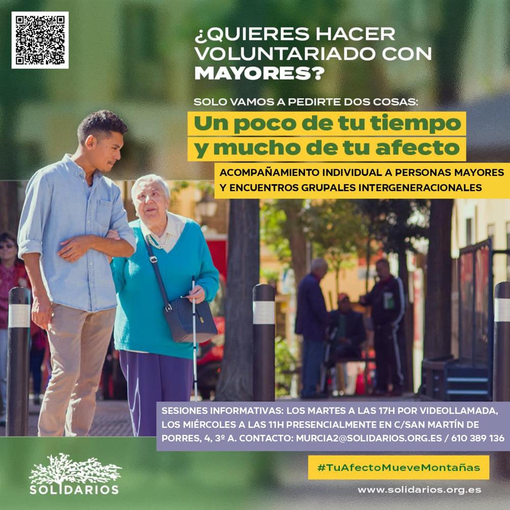 Voluntariado acompañamiento a personas mayores