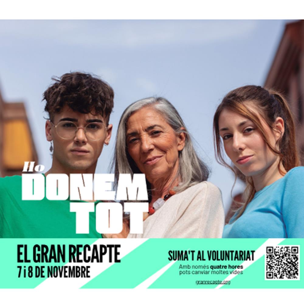 Voluntariat gran recapte 2025 (7 i 8 novembre)