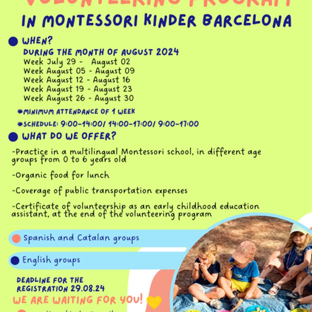 Volunteering to participate in a summer camp