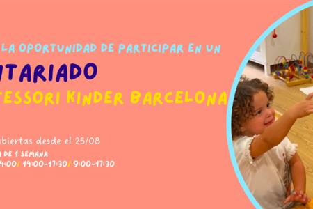 Voluntariado en un espacio infantil internacional multilingüe y montessori