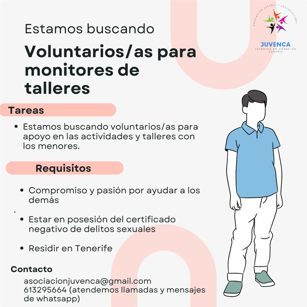Buscamos monitores de talleres 
