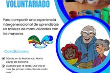 Buscamos voluntariado presencial para proyecto con residencia mayores