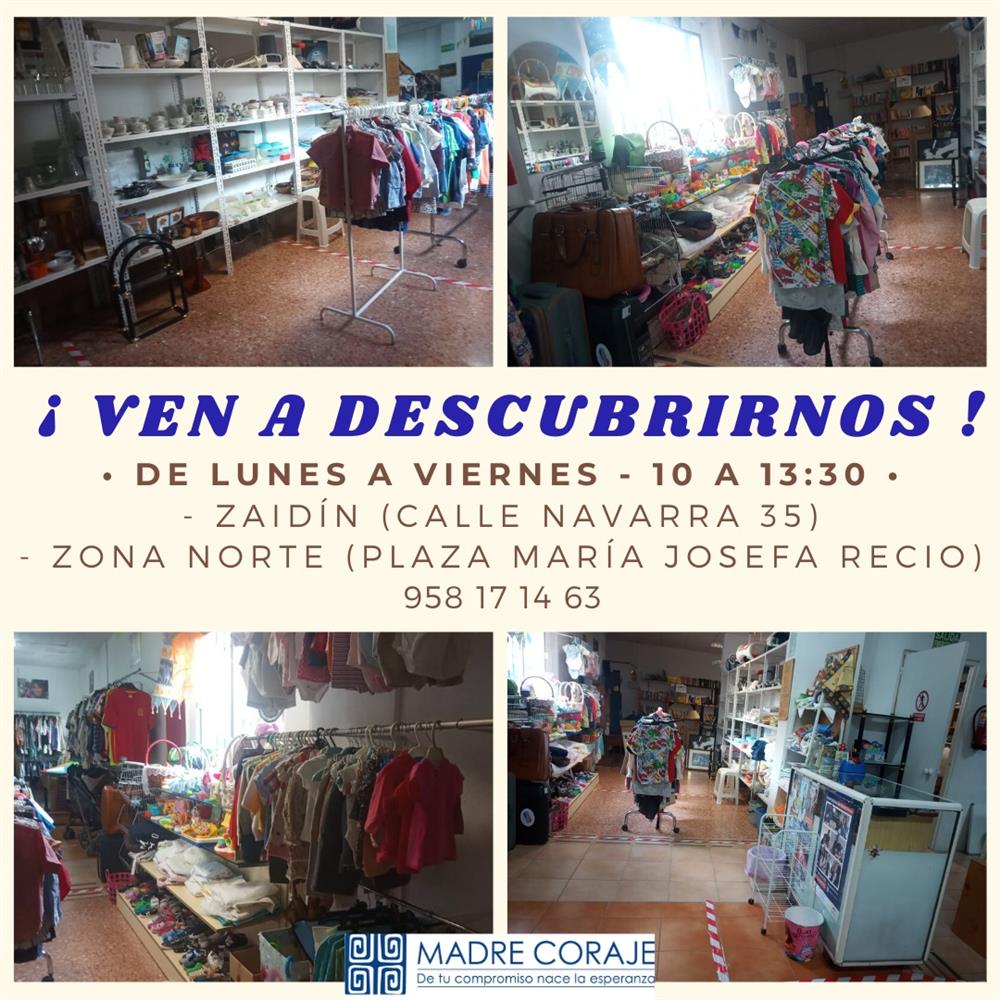 Voluntariado para nueva tienda solidaria en centro granada