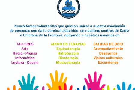 Voluntariado para apoyo y acompañamiento a personas con discapacidad en nuestra asociación.