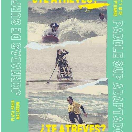 Jornadas de surf para personas con discapacidad en mazarron