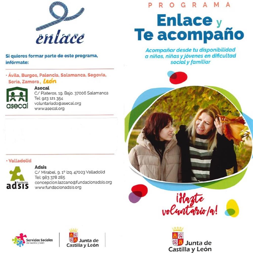 Programa enlace y te acompaño: voluntariado en acompañamiento de menores