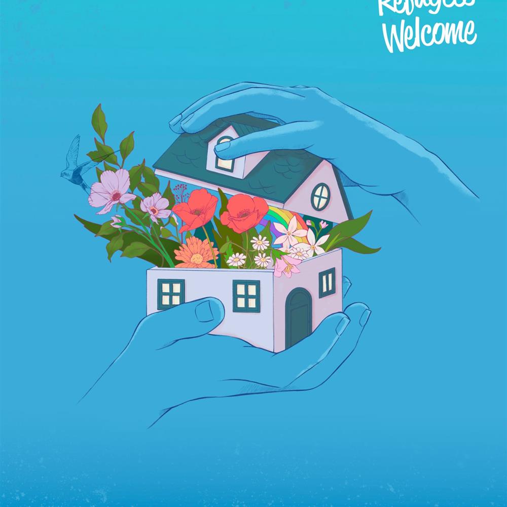 Convive con personas refugiadas