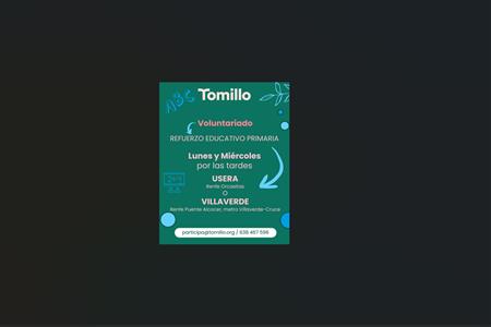 Tomillo: voluntariado apoyo educativo de primaria