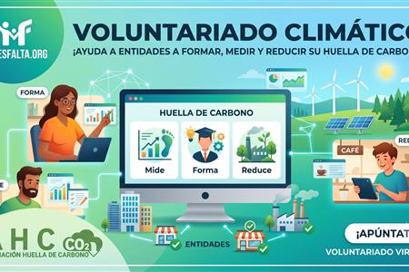 Voluntarios/as para cambio climático - ayudar a entidades en el cálculo de huella de carbono -