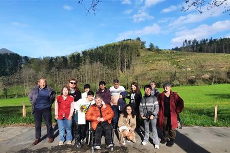 Voluntariado con  personas con discapacidad intelectual en grupo de tiempo libre en barakaldo