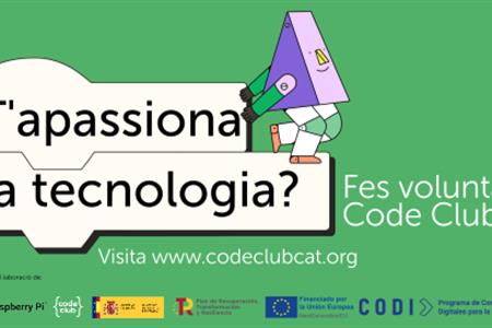  Suma’t a code club i millora la vida del jovent amb la tecnologia a bon pastor - barcelona 