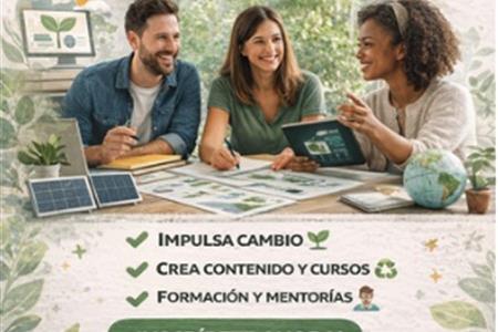 ¿Te gustaría liderar un proyecto educativo sobre sostenibilidad? ¡ área de formación y campus