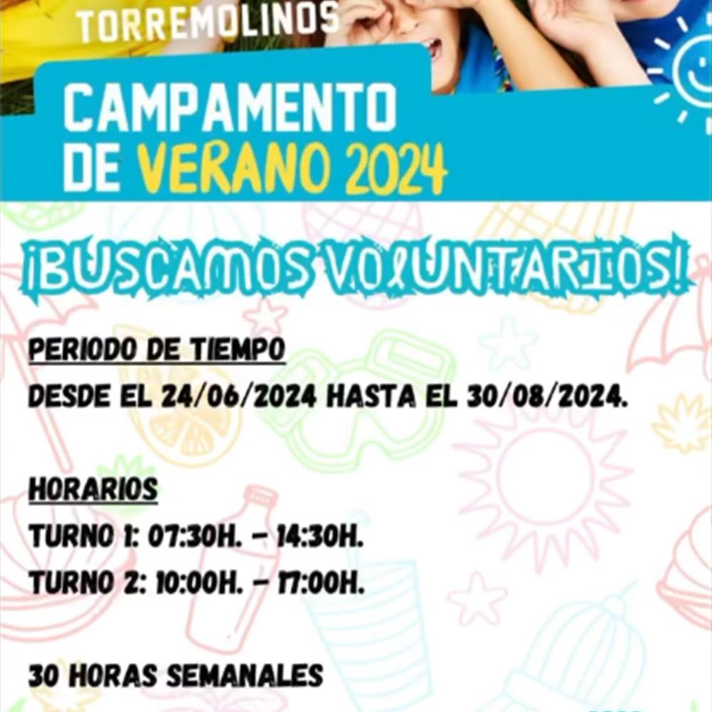 Voluntarios/as para campamento de verano en torremolinos
