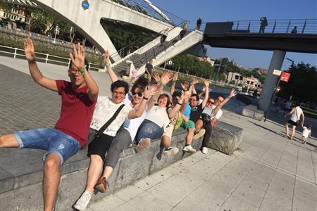 Voluntariado con  personas con discapacidad intelectual en grupo de tiempo libre en barakaldo