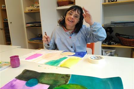 Pintura para personas con discapacidad intelectual
