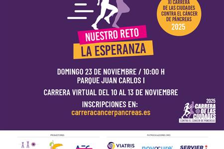 ¡Buscamos voluntarios para la carrera de las ciudades contra el cáncer de páncreas en madrid!