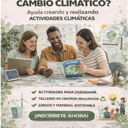 Voluntarios/as para cambio climático - ayudar realizando y creando actividades climáticas