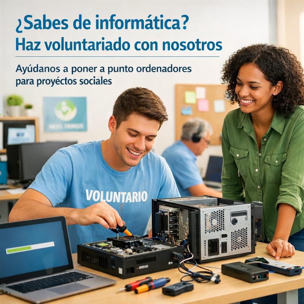 Voluntariado en informática para ayudar a una ong (formateo y puesta a punto de ordenadores) – bcn