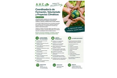 Coordinador/a de formación, voluntariado y proyectos climáticos (100% remoto)