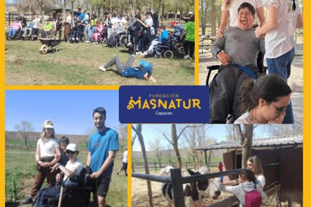 Campamento de semana santa  con jóvenes con discapacidad en granja escuela