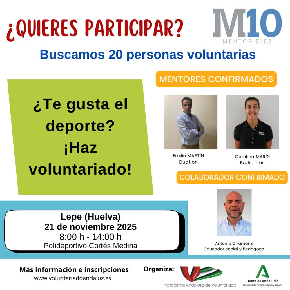 Voluntariado deportivo mentor 10 en lepe