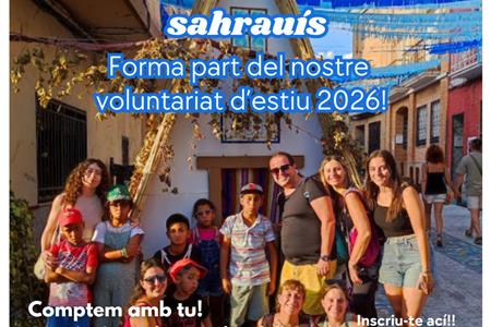 Voluntariado campamento de acogida de niños y niñas saharauis 2026 - associació calima 