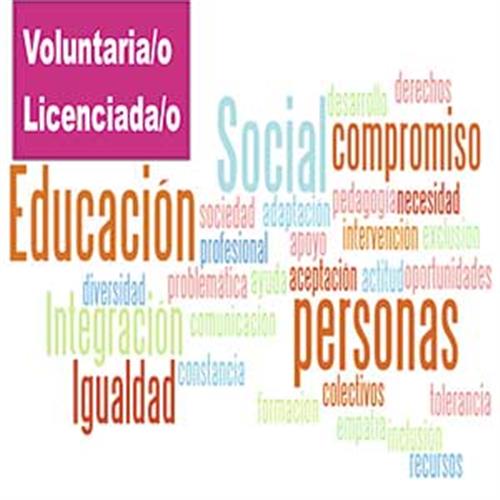 Voluntarias/os, licenciadas/os educador/a social.