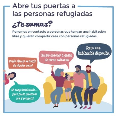 Convive con personas refugiadas