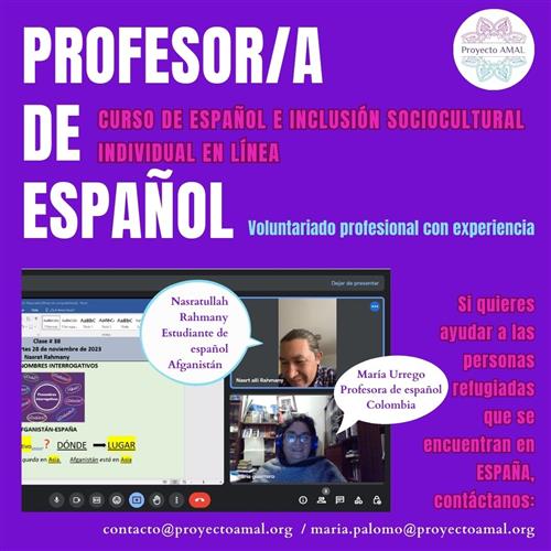 Profesora de español e inclusión sociocultural