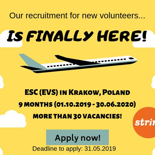 Servicio de voluntariado europeo subvencionado en Polonia (9 meses)