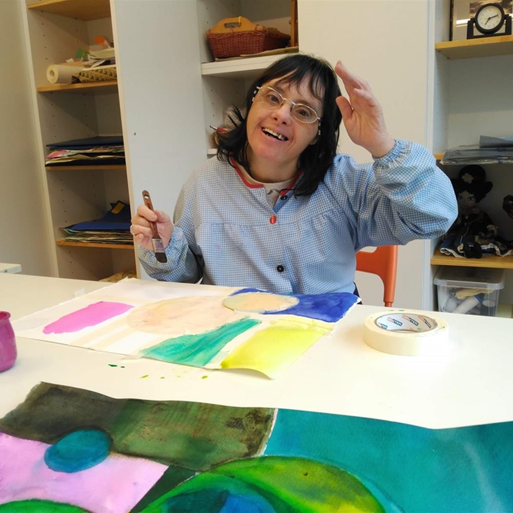 Pintura para personas con discapacidad intelectual