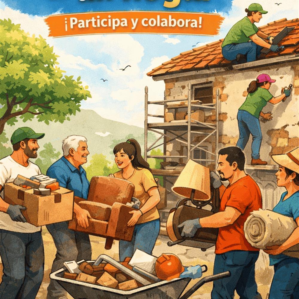 Buscamos colaboradores altruistas para ayudar en la recuperación de casas.