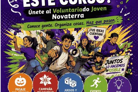 Voluntariado joven novaterra: organiza actividades, conoce gente y aporta tus ideas
